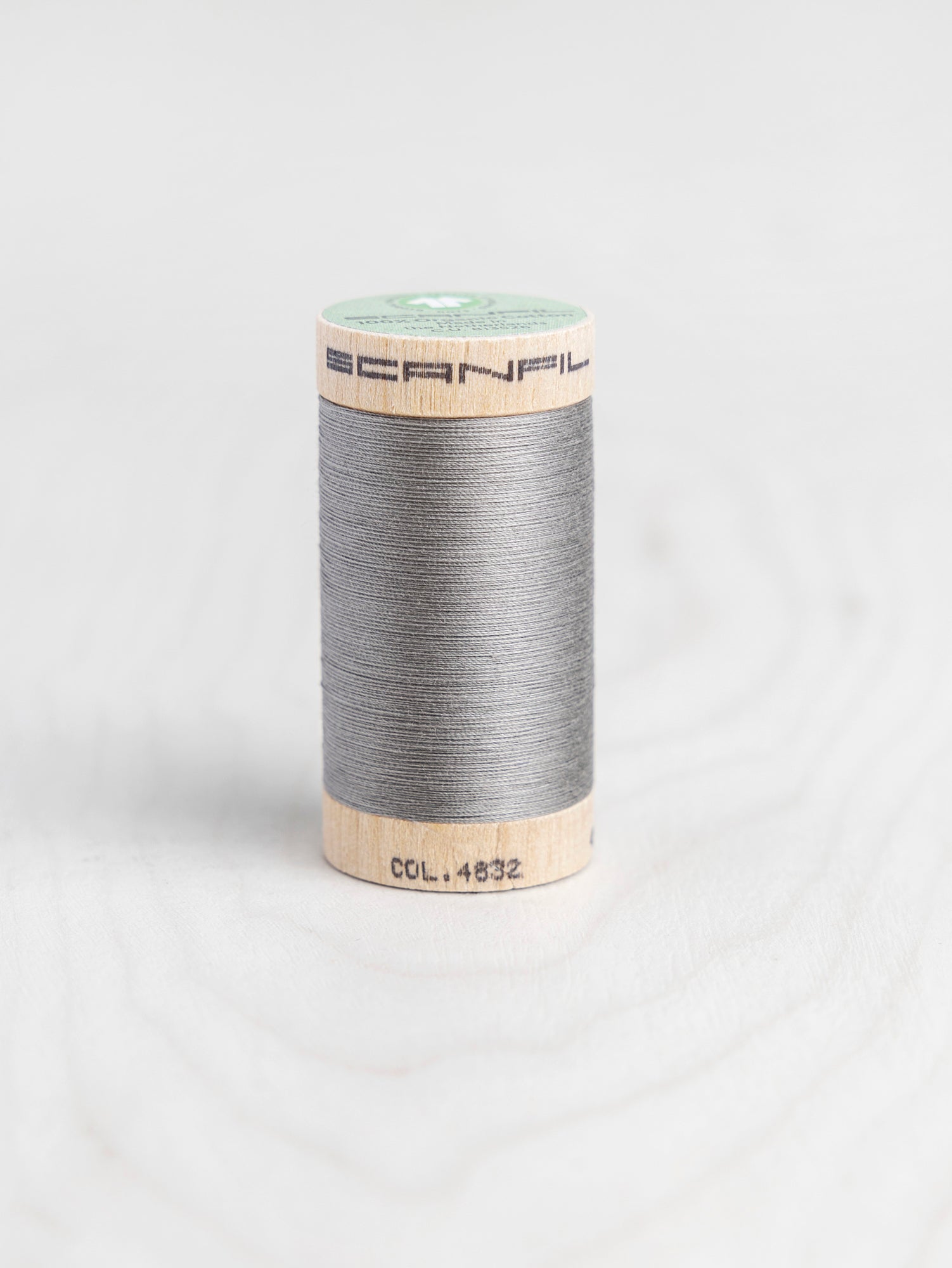 T-COT002-4832-Scanfil-Organic-Cotton-50wt-Thread-500-yard-Limestone-4832-Core-Fabrics