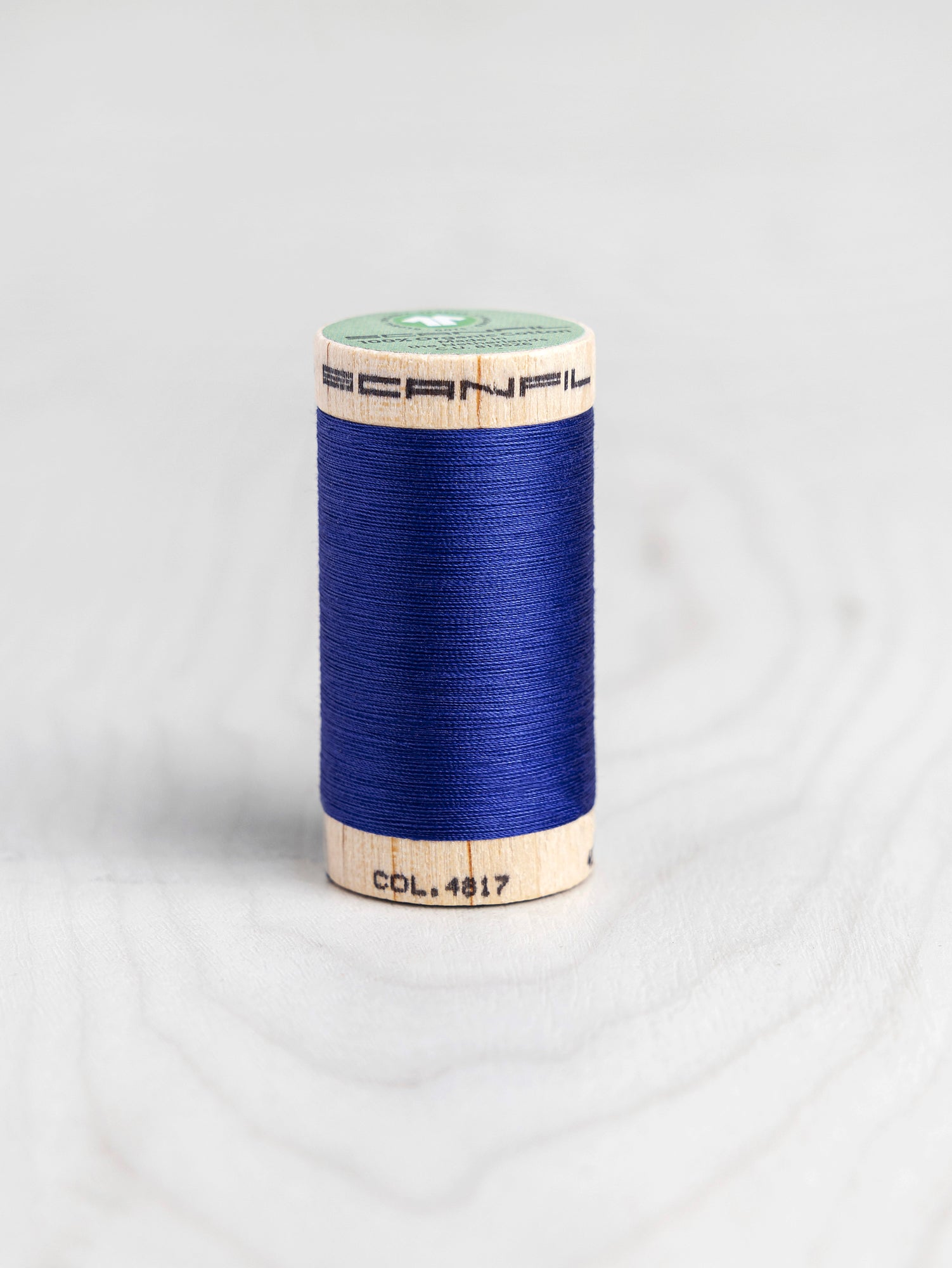 Scanfil Organic Cotton 50wt Thread 500 yards - Nautical Blue 4817 ...