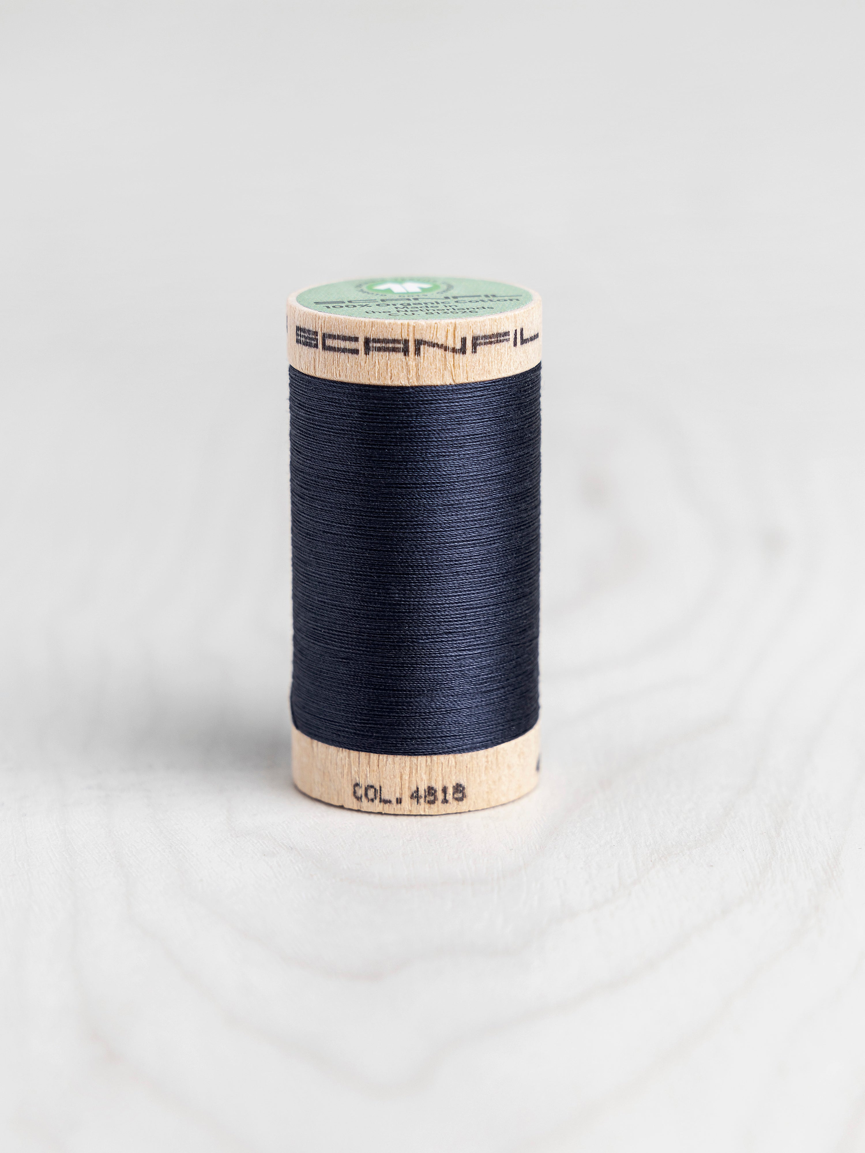 T-COT002-4818-Scanfil-Organic-Cotton-50wt-Thread-500-yard-Night-Sky-4818-Core-Fabrics