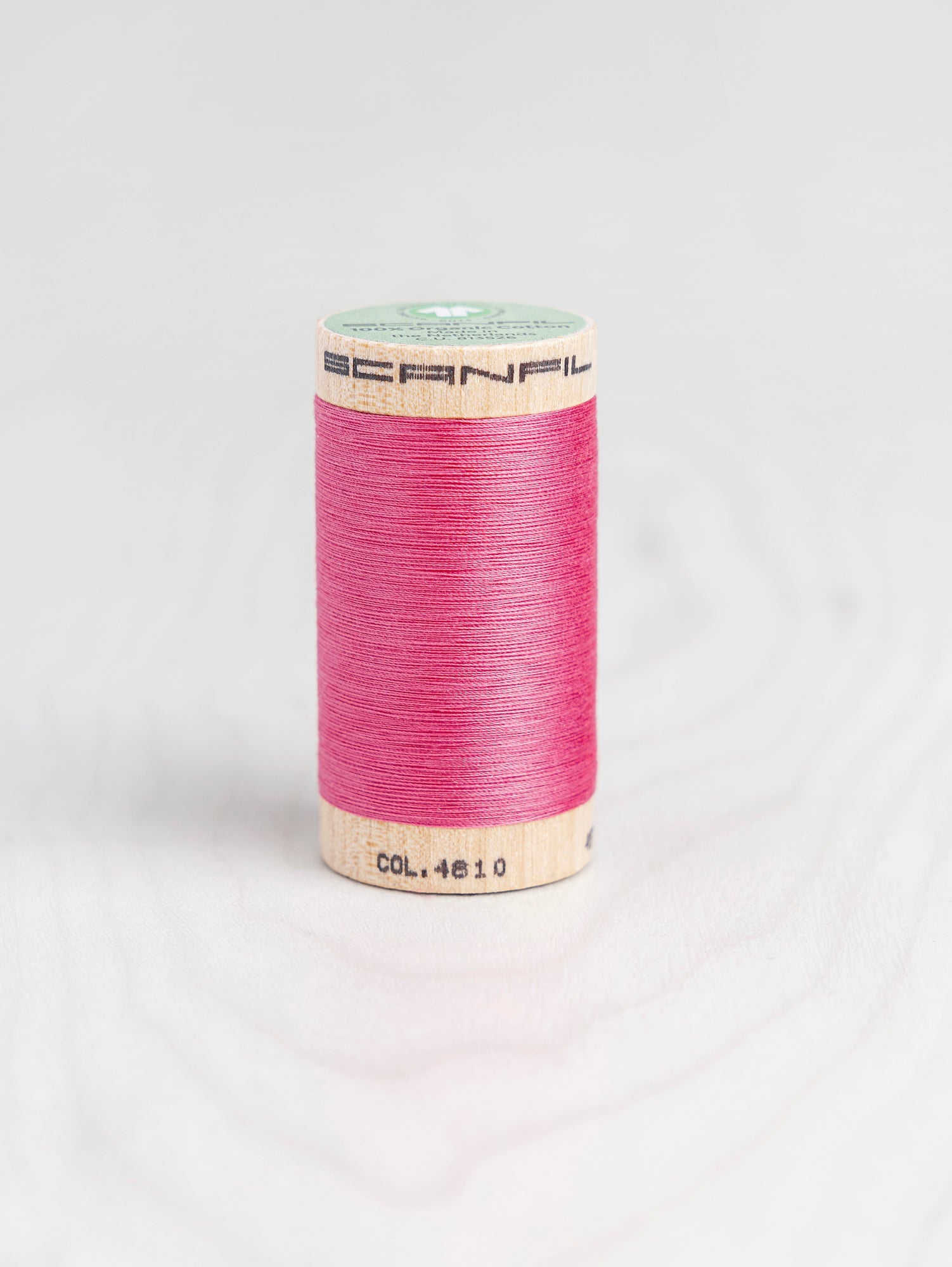 T-COT002-4810-Scanfil-Organic-Cotton-50wt-Thread-500-yard-Pink-Lemonade-4810-Core-Fabrics