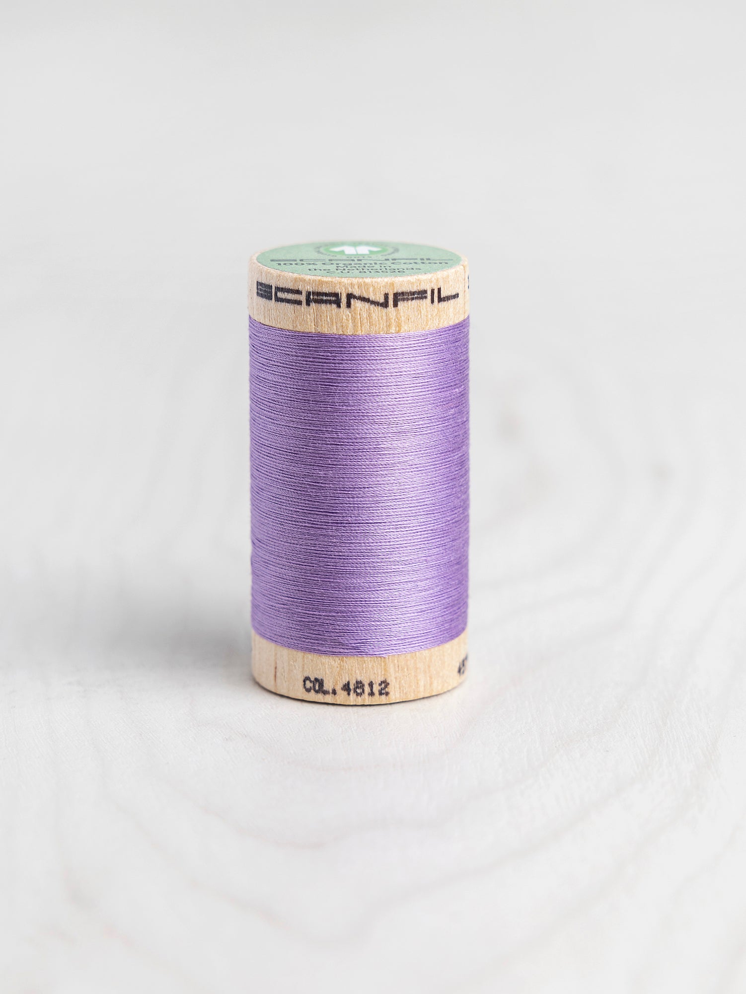 T-COT002-4812-Scanfil-Organic-Cotton-50wt-Thread-500-yard- Regal-Orchid-4812-Core-Fabrics