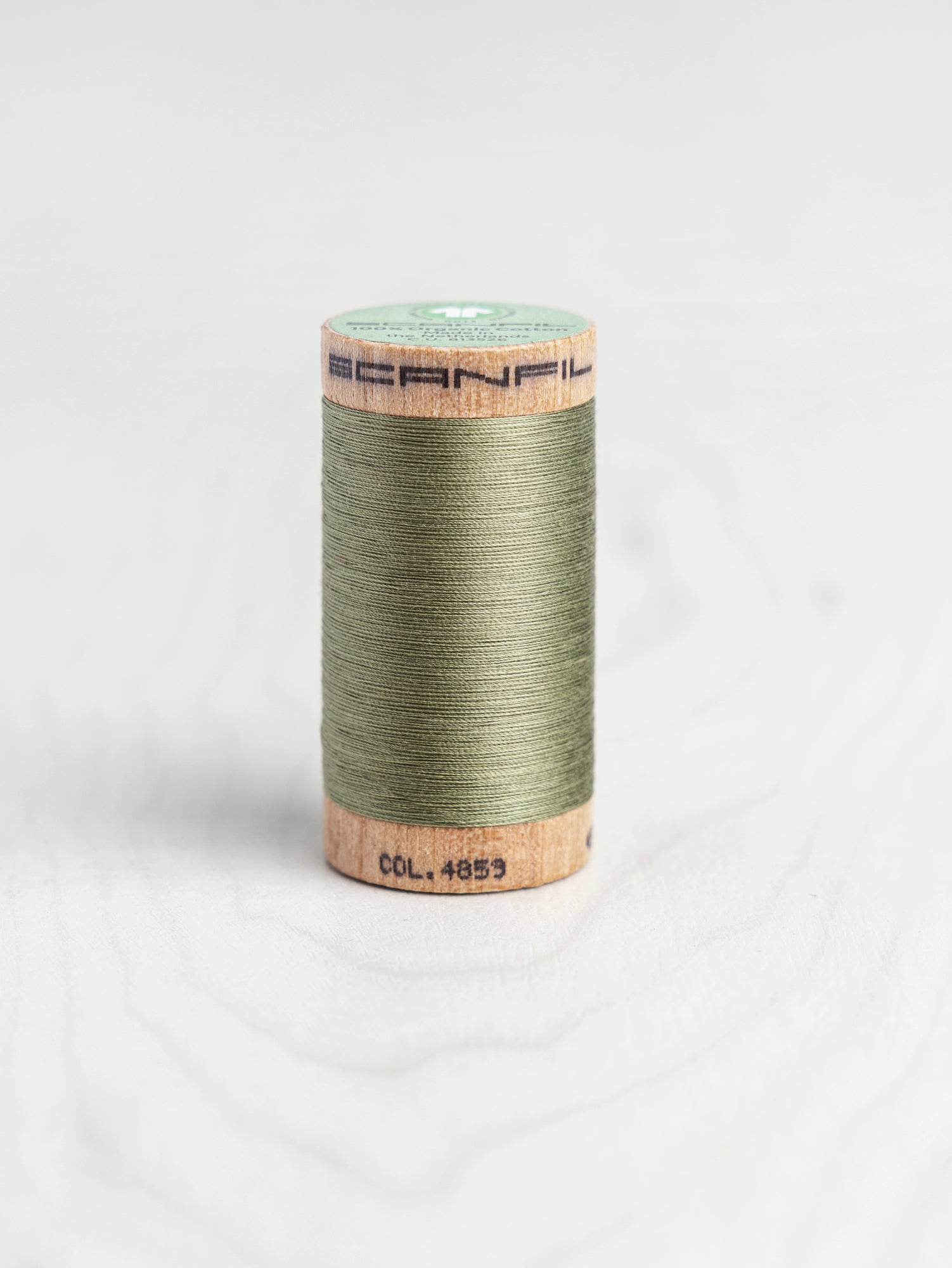 Scanfil Organic Cotton 50wt Thread 500 yards - Sage 4859 | Core Fabrics