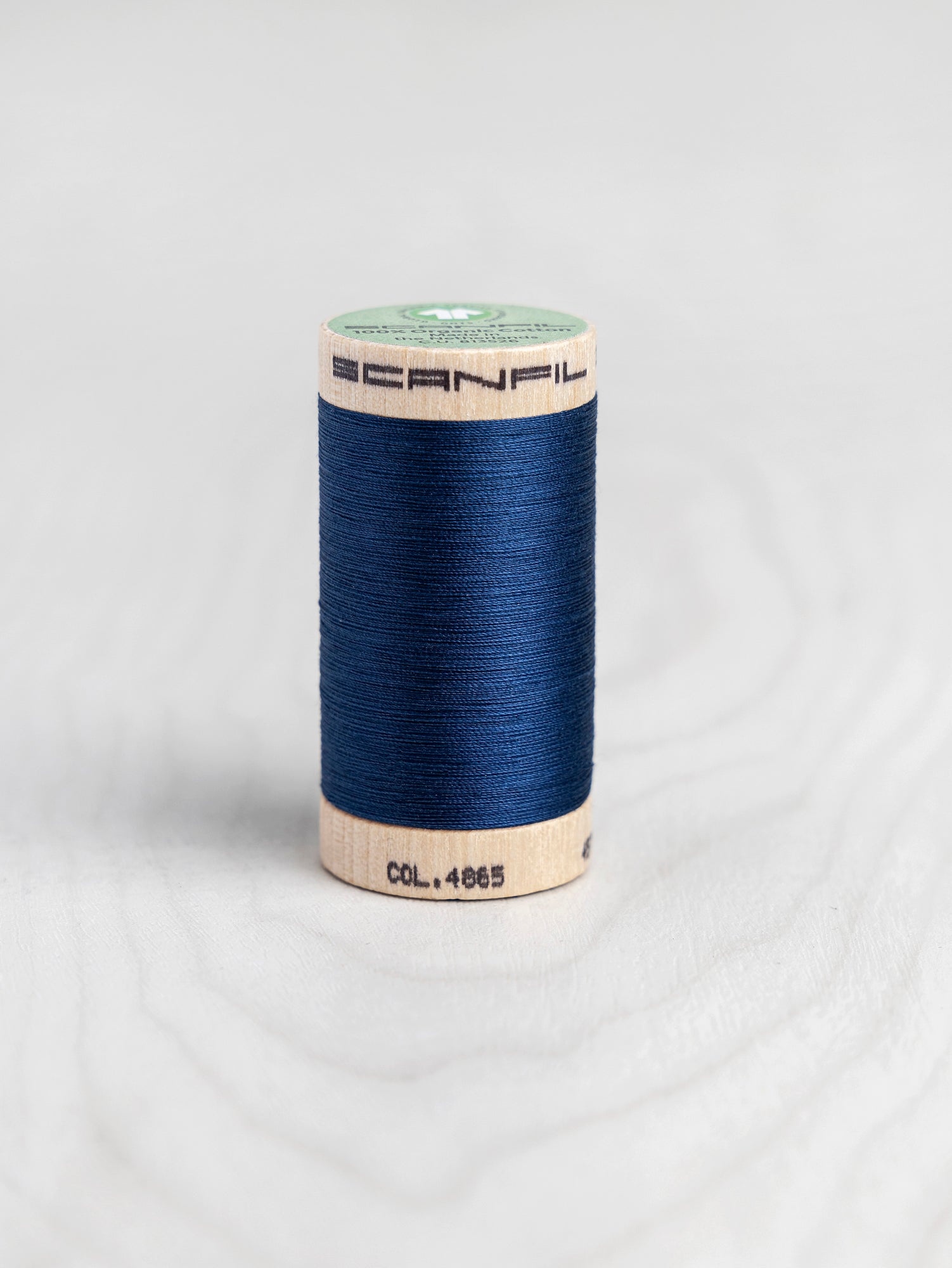 T-COT002-4865-Scanfil-Organic-Cotton-50wt-Thread-500-yard-Sailor-Blue-4865-Core-Fabrics