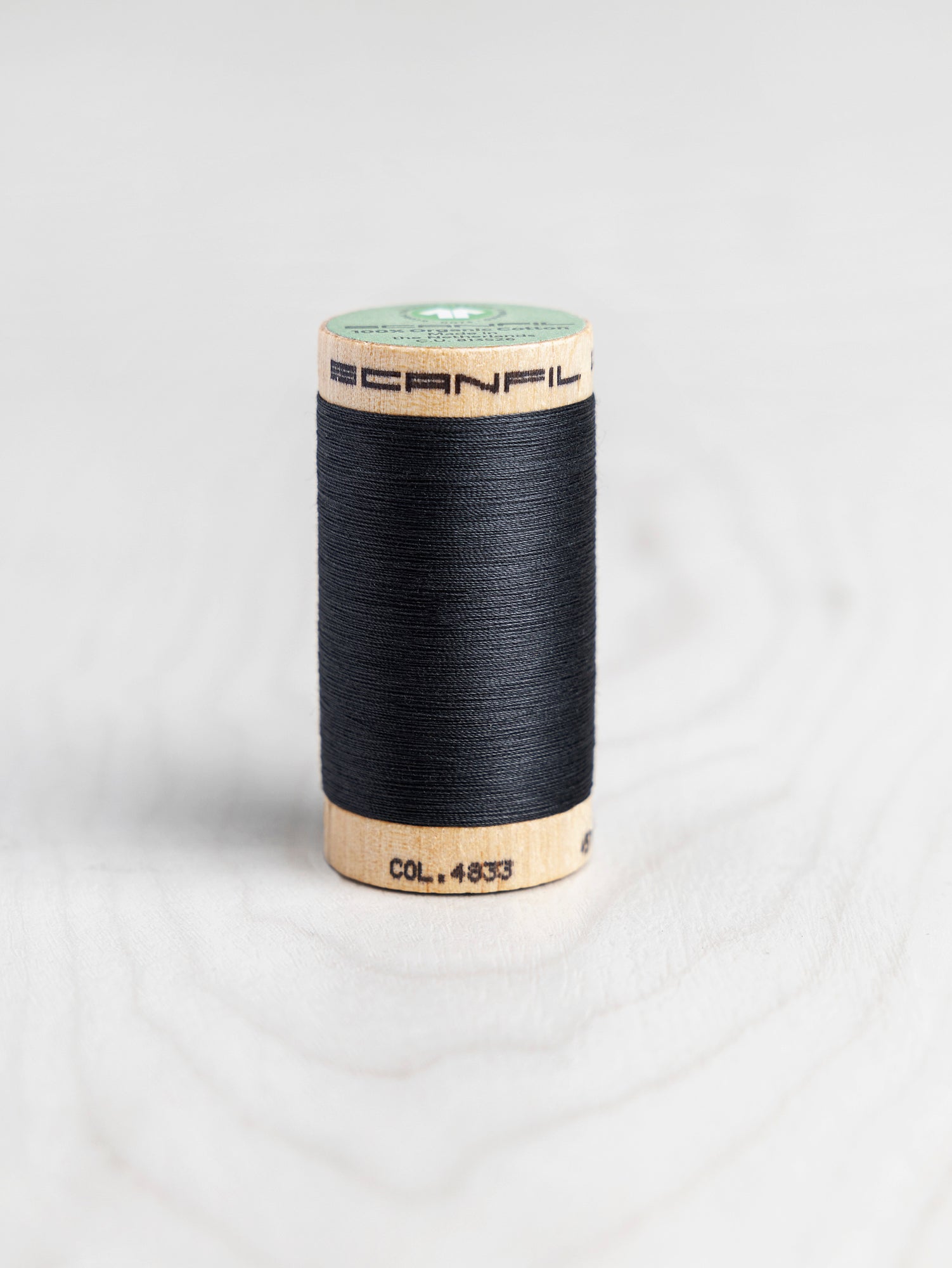 T-COT002-4833-Scanfil-Organic-Cotton-50wt-Thread-500-yard-Vulcanic-Ash-4833-Core-Fabrics