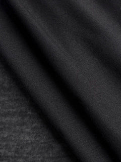 Semi Sheer Viscose Stretch Knit Deadstock - Black