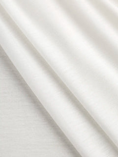 Semi Sheer Viscose Stretch Knit Deadstock - White