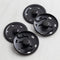 Sew-On Large 30mm Black Snap Buttons - 2 pack
