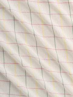 Sherbet Artisanal Check Cotton Voile - Natural + Fern + Lemon + Rose