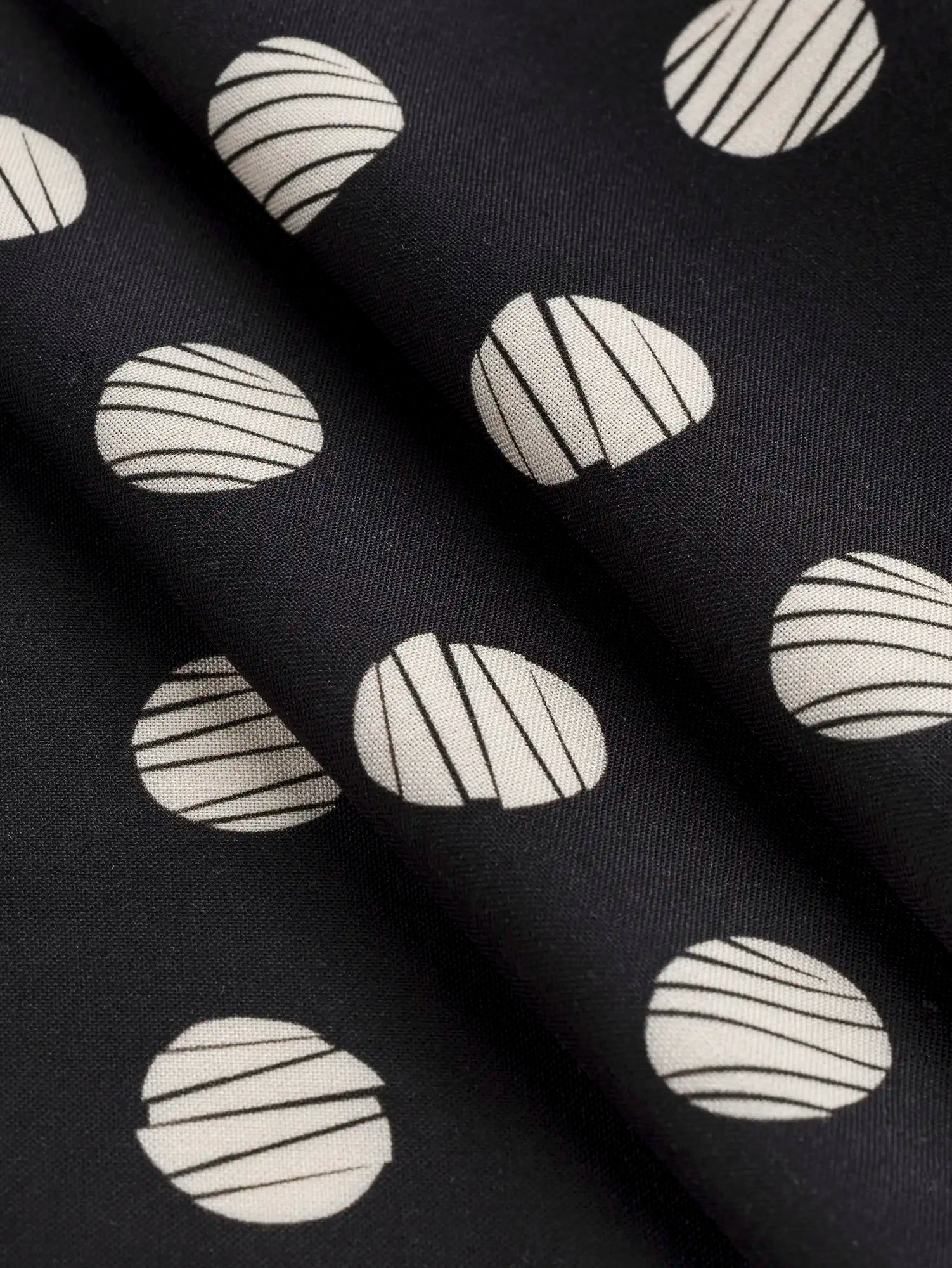F-VIS299-Sketch-Polka-Dot-Print-EcoveroViscose-Black-and-Oat-Core-Fabrics-fold.webp
