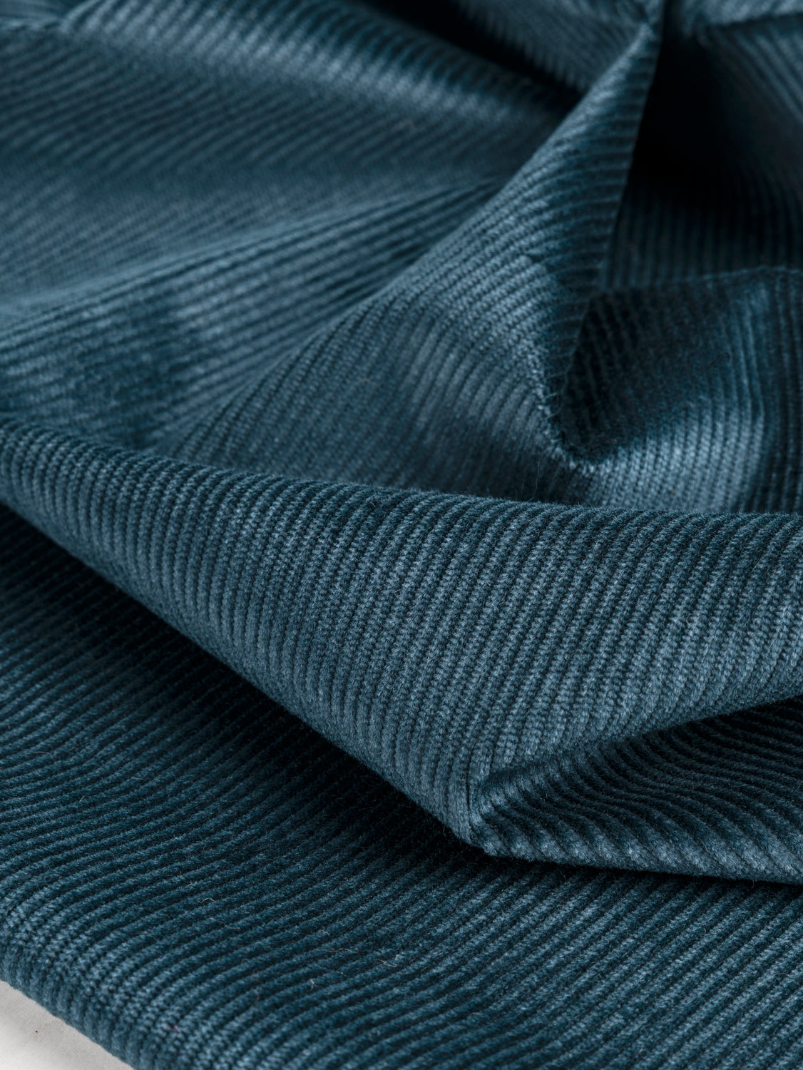 Slight Stretch Cotton Corduroy Deadstock - Deep Teal | Core Fabrics