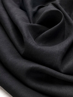 Tissu tailleur coton-viscose à chevrons avec léger extensible – Noir