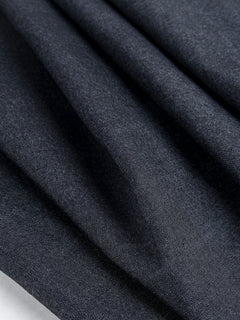 Denim robuste légèrement extensible fin de rouleau – Marine foncé