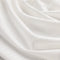 Tricot côtelé doux en polycoton fin de rouleau – Blanc