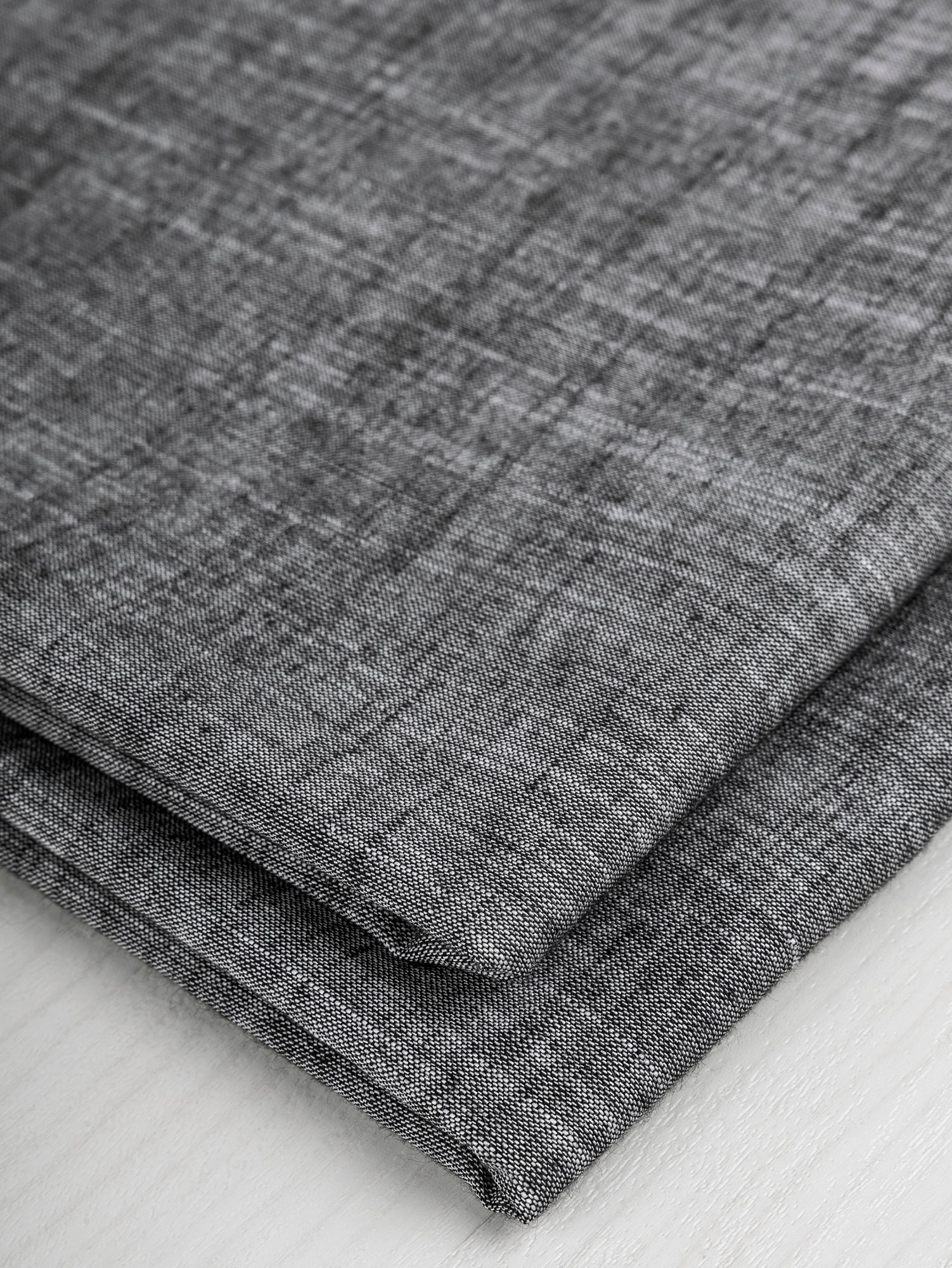 F-COT370-003-Softened-Cotton-Chambray-Shirting-Black-Core-Fabrics-fold.JPG