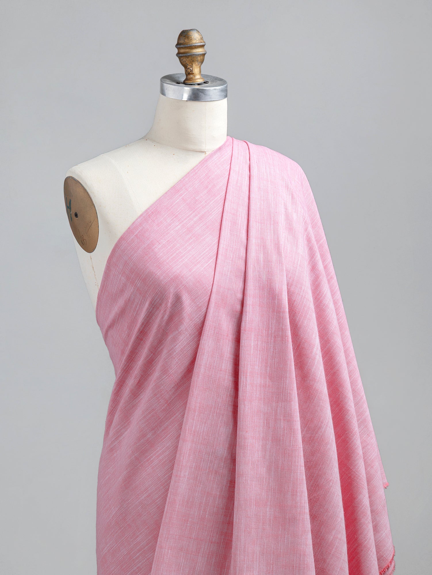 F-COT370-007-Softened-Cotton-Chambray-Shirting-Strawberry-Core-Fabrics-draped.JPG