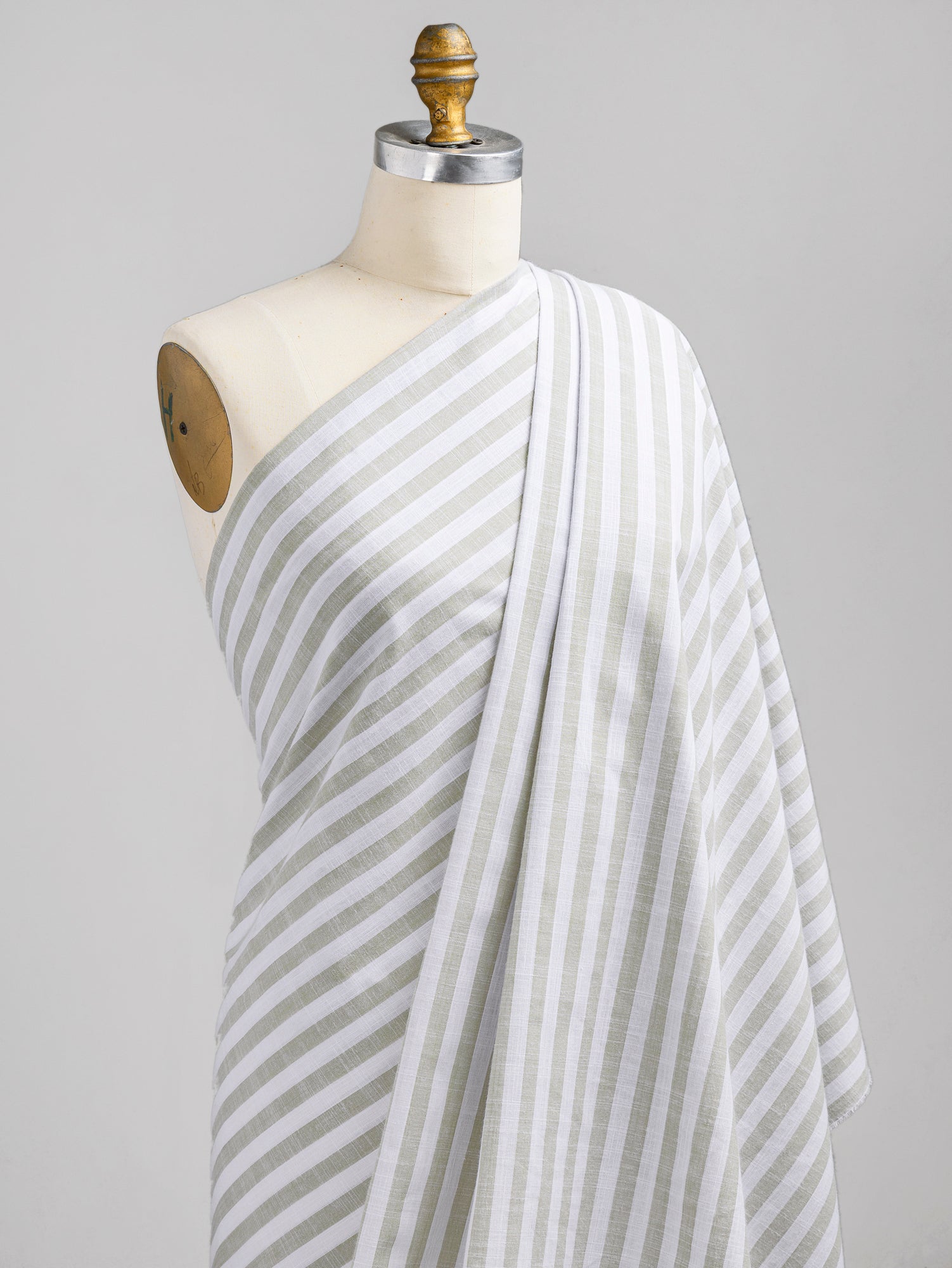 F-COT371-004-Softened-Striped-Cotton-Shirting-Sage+White-Core-Fabrics-draped.JPG