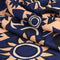 Solar Mosaic Print Ecovero Viscose - Black + Navy + Tan