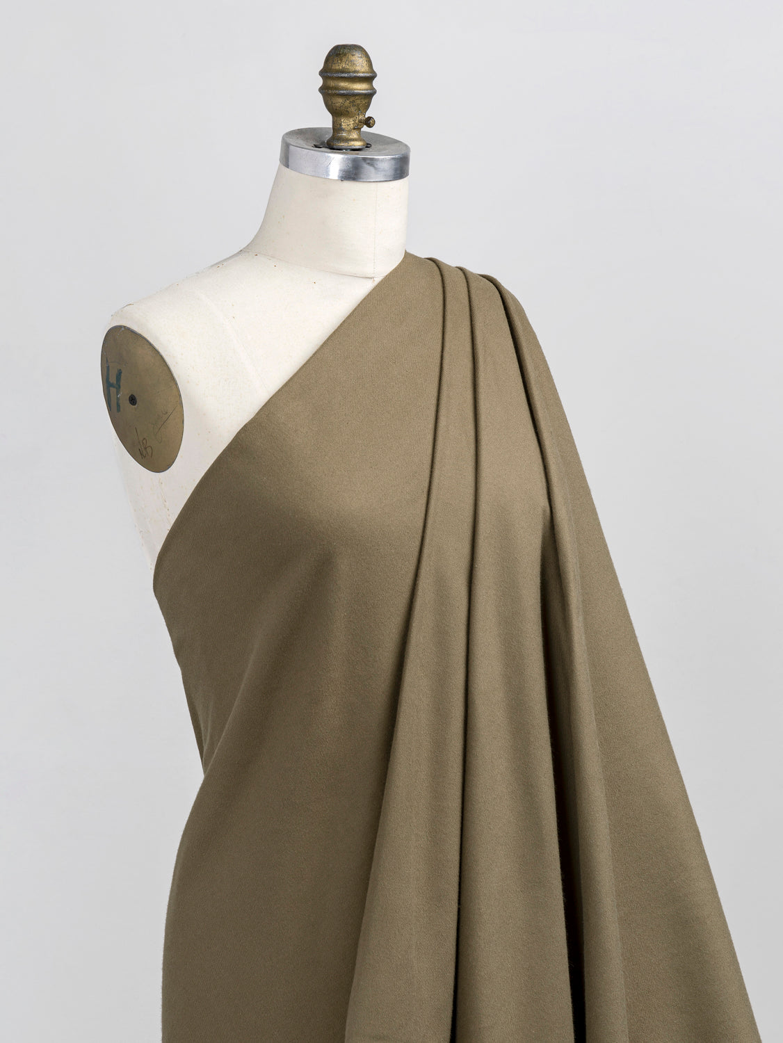 Solid Cotton Flannel Twill - Khaki | Core Fabrics