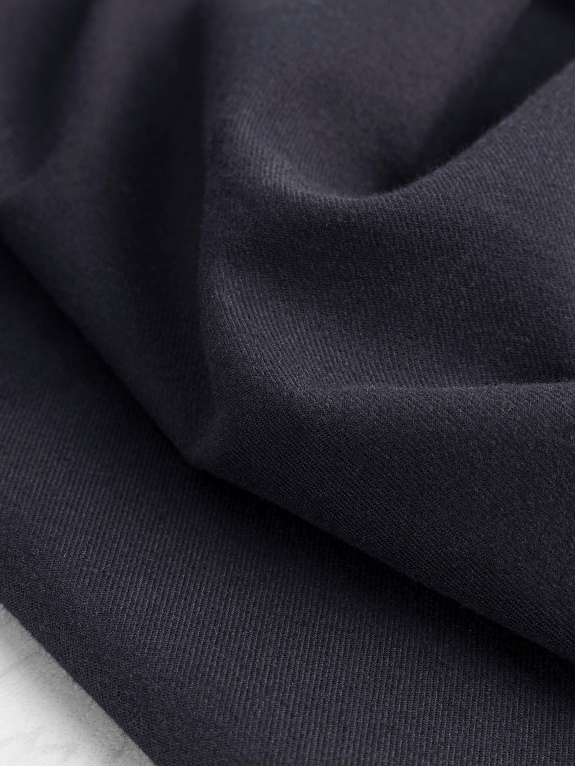 Solid Cotton Flannel Twill - Navy | Core Fabrics