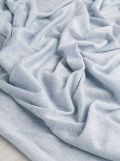 Speckle Cotton Jersey Deadstock - Light Blue