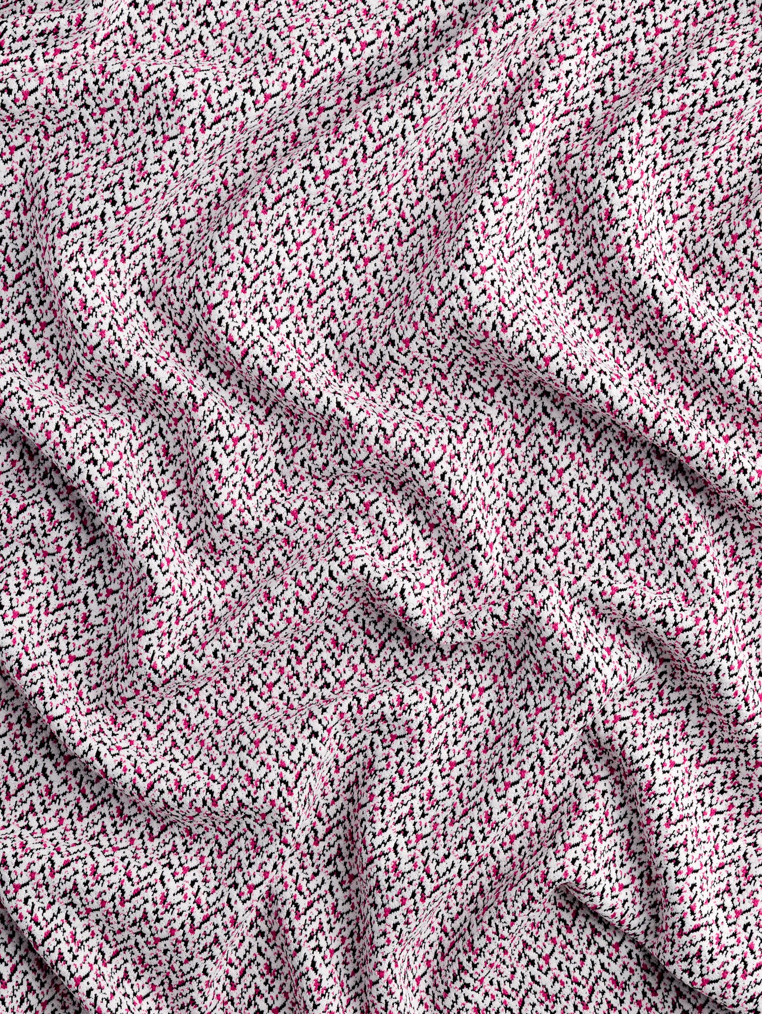 F-DEA117-Speckle-Stretch-Jacquard-Knit-Deadstock-White-Black-Pink-Core-Fabrics-scrunched-front.JPG