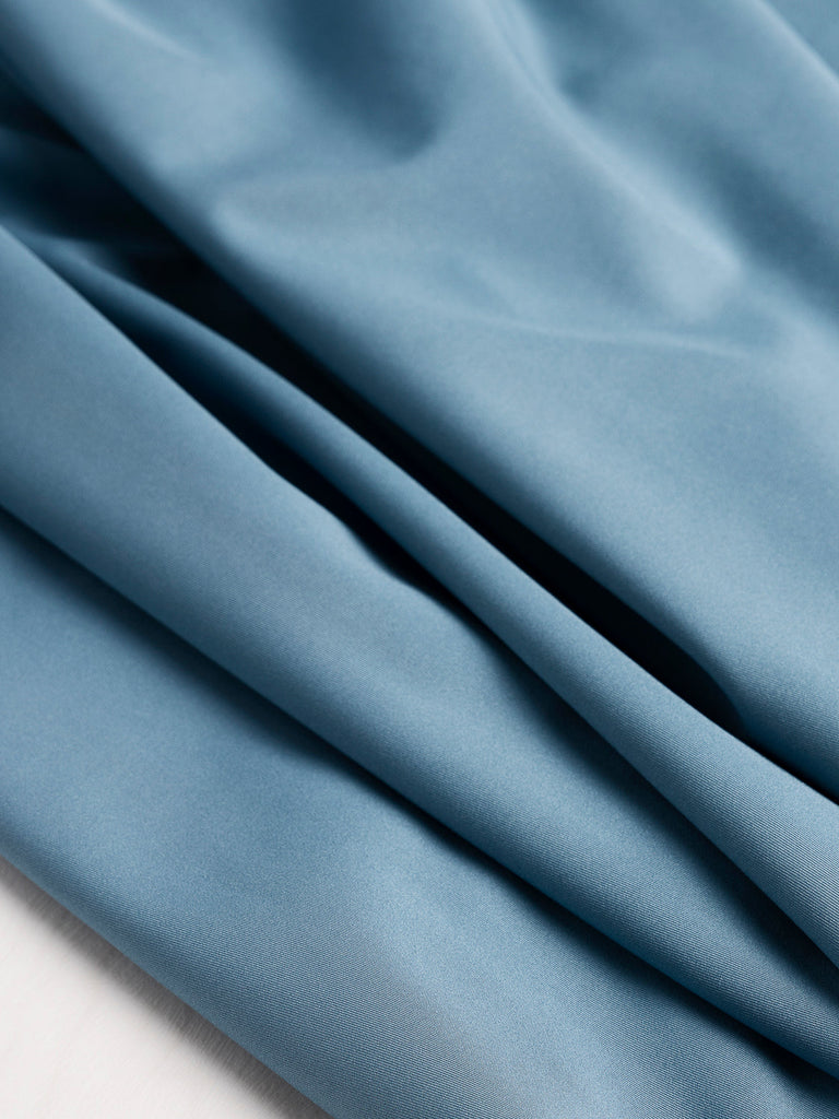 Tricot Performance extensible en polyester recyclé absorbant - Bleu égée