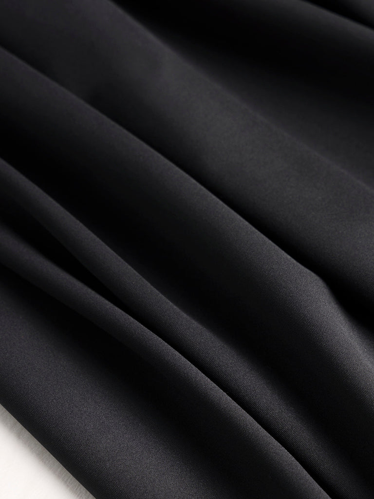 Tricot Performance extensible en polyester recyclé absorbant - Noir