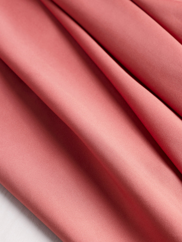 Tricot Performance extensible en polyester recyclé absorbant - Rouge minéral
