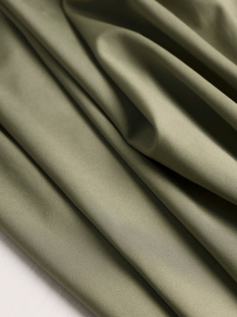 Tricot Performance extensible en polyester recyclé absorbant - Olive
