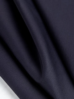 Stretch Cotton Poly Twill Deadstock - Dark Navy