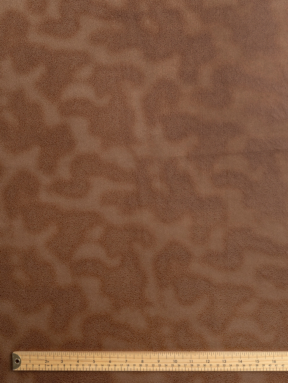 F-DEA264-002-Stretch-Distressed-Faux-Suede-Deadstock-Caramel-Core-Fabrics-ruler.webp
