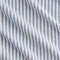 Double gaze de coton à rayures - Blanc + Chambray