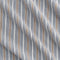 Double gaze de coton à rayures - Blanc + Indigo + Sable