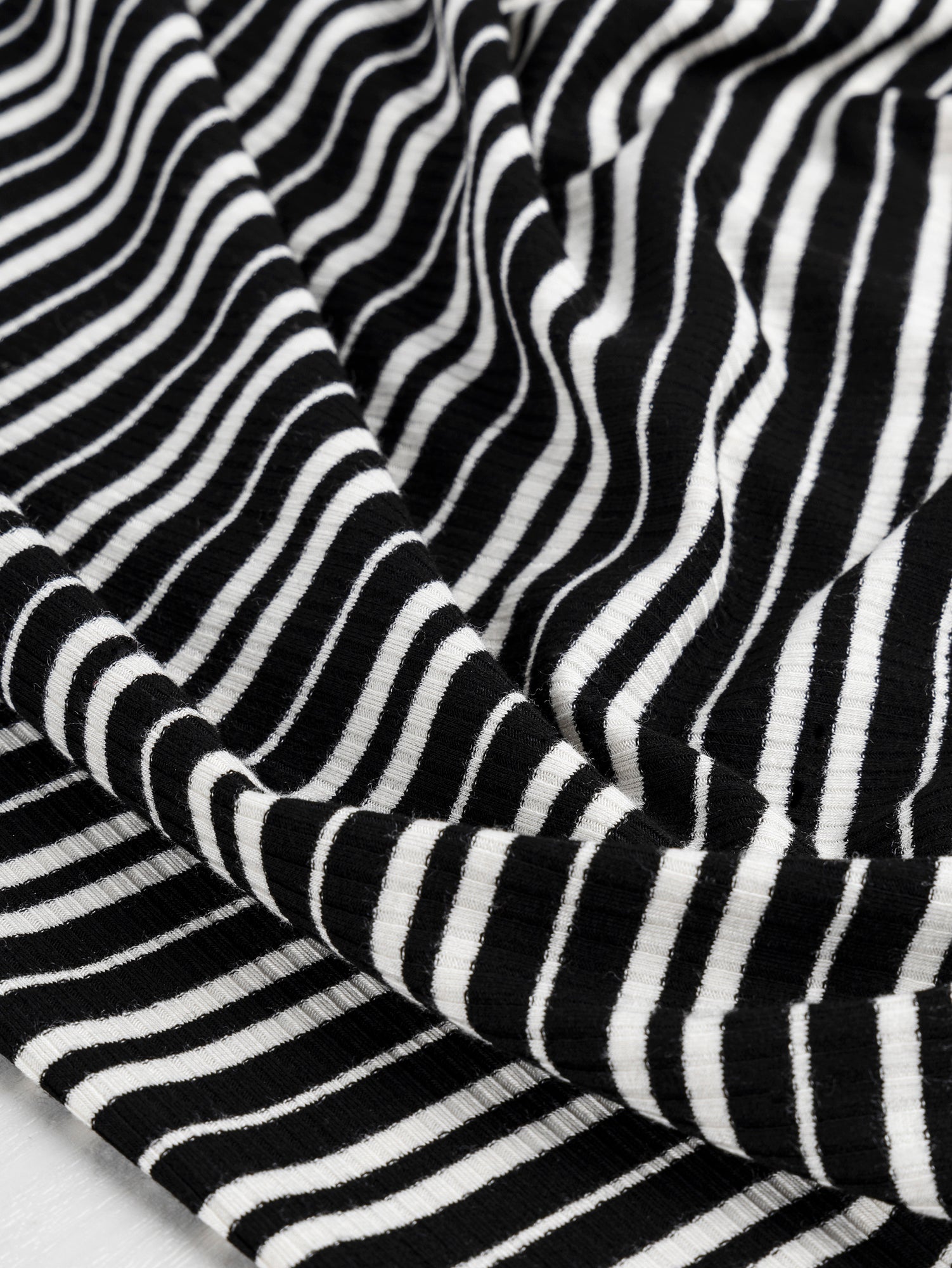 F-DEA021-Stripe-Cotton-Jersey-Rib-Knit-Deadstock-Black-and-White-Core-Fabrics-scrunched.JPG