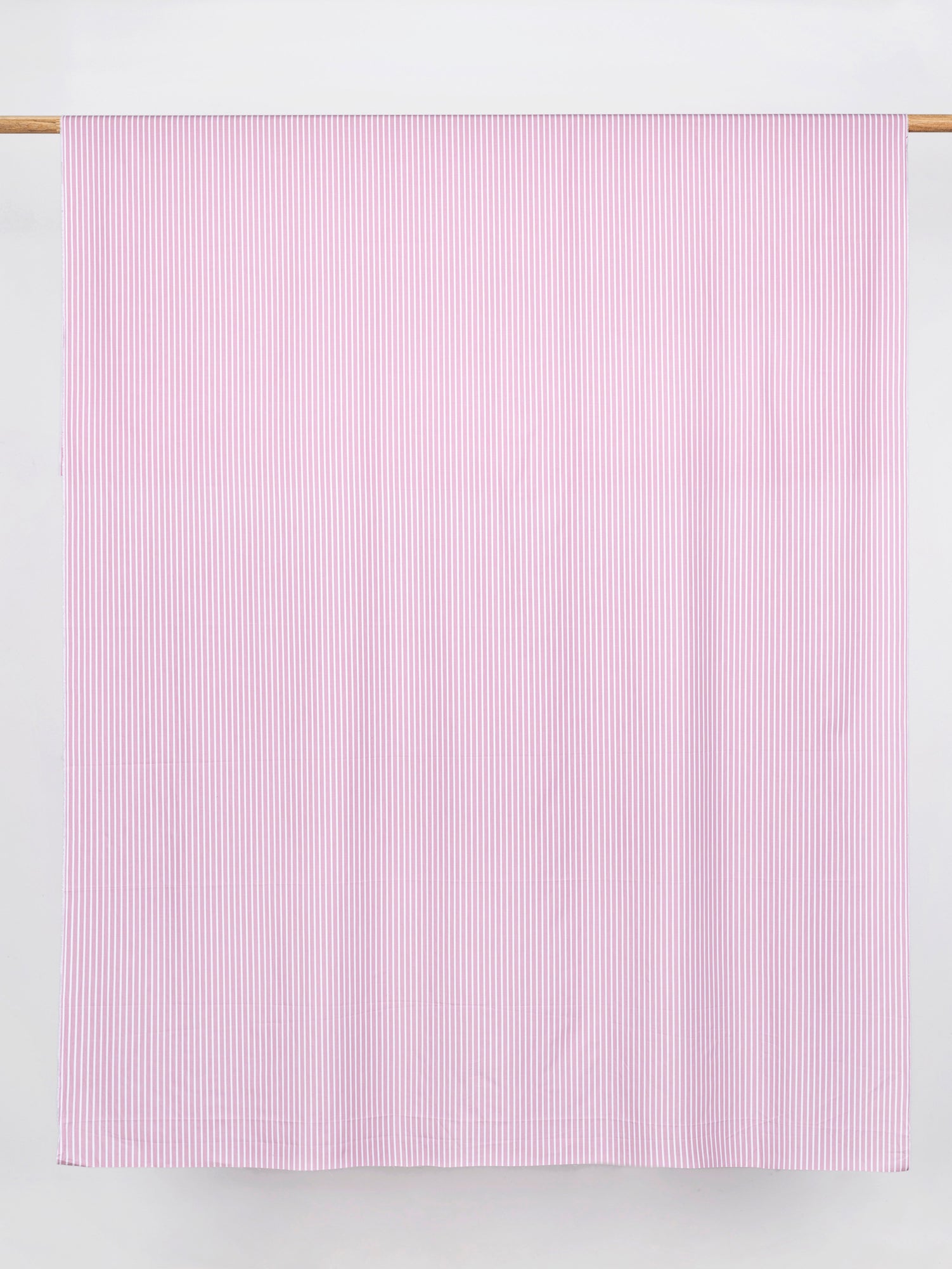 Stripe Cotton Poplin Shirting - Pink + White | Core Fabrics