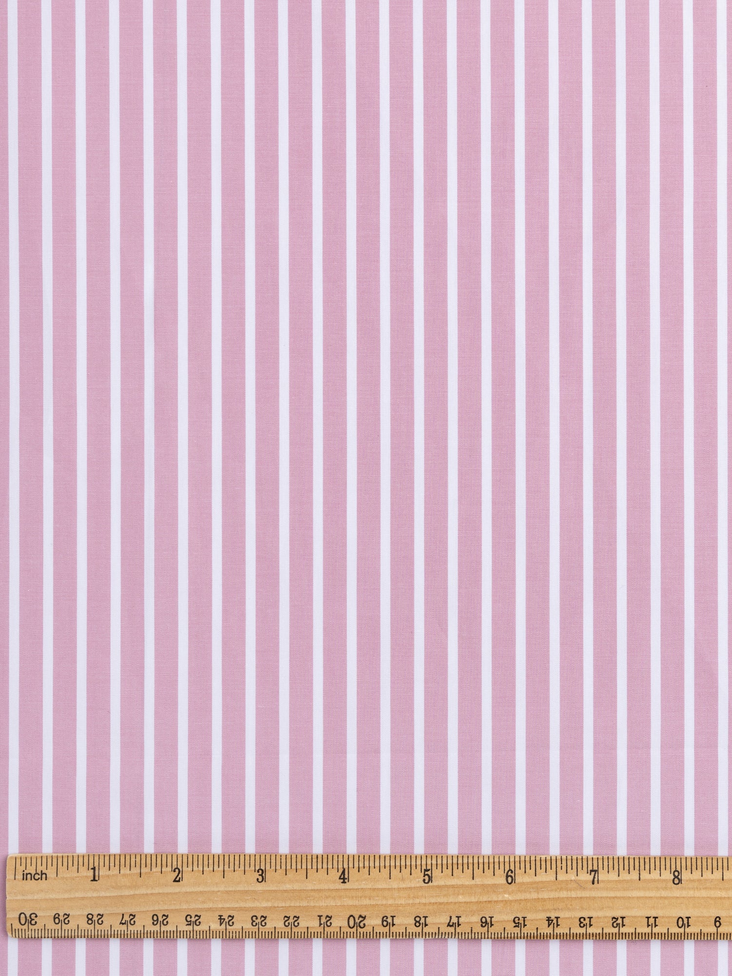 Stripe Cotton Poplin Shirting - Pink + White | Core Fabrics