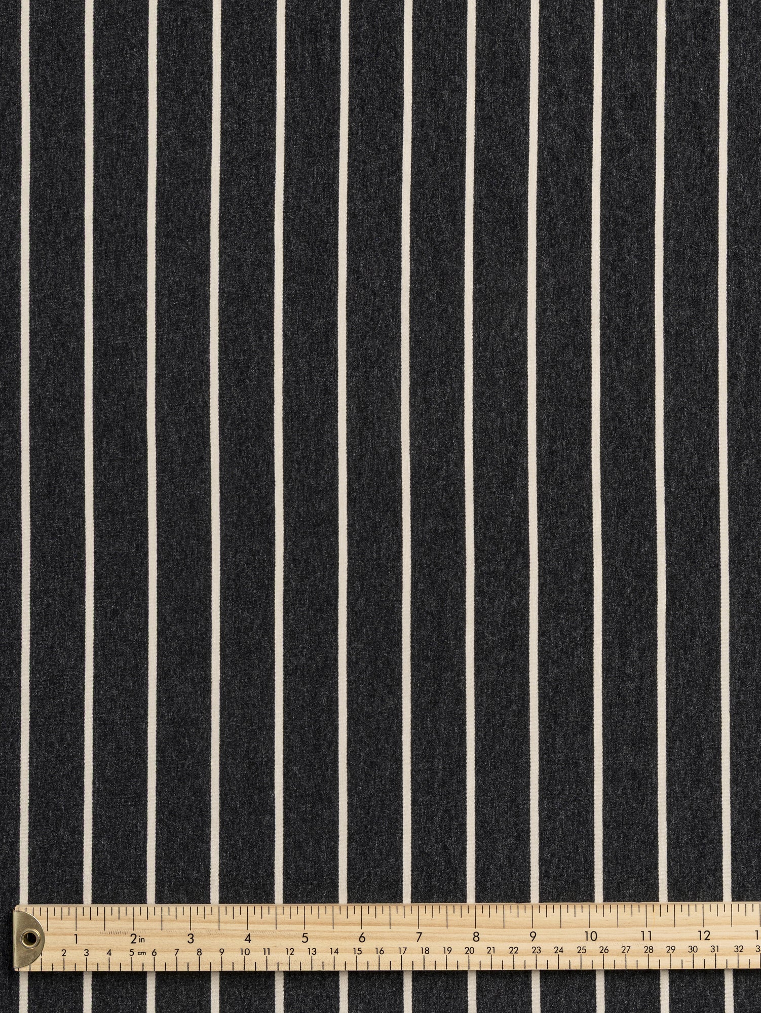 F-VIS286-002-Stripe-EcoVero-Rayon-Spandex-Jersey-Knit-Charcoal-Cream-Core-Fabrics-ruler.JPG