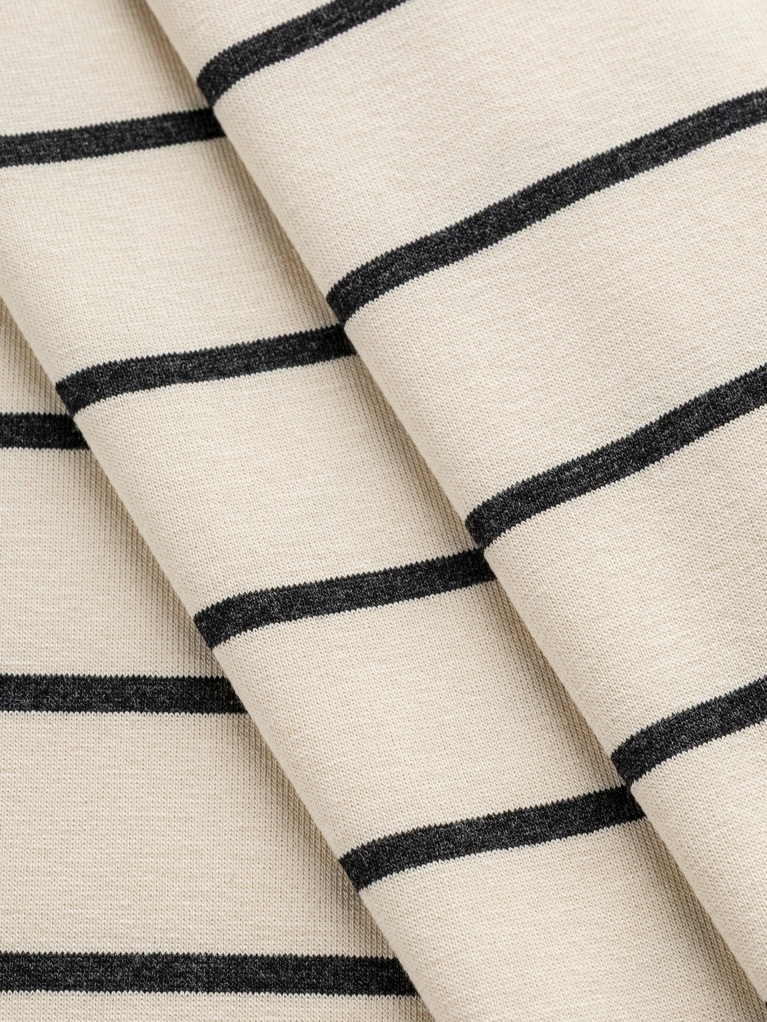 F-VIS286-001-Stripe-EcoVero-Rayon-Spandex-Jersey-Knit-Cream-Charcoal-Core-Fabrics-fold.JPG