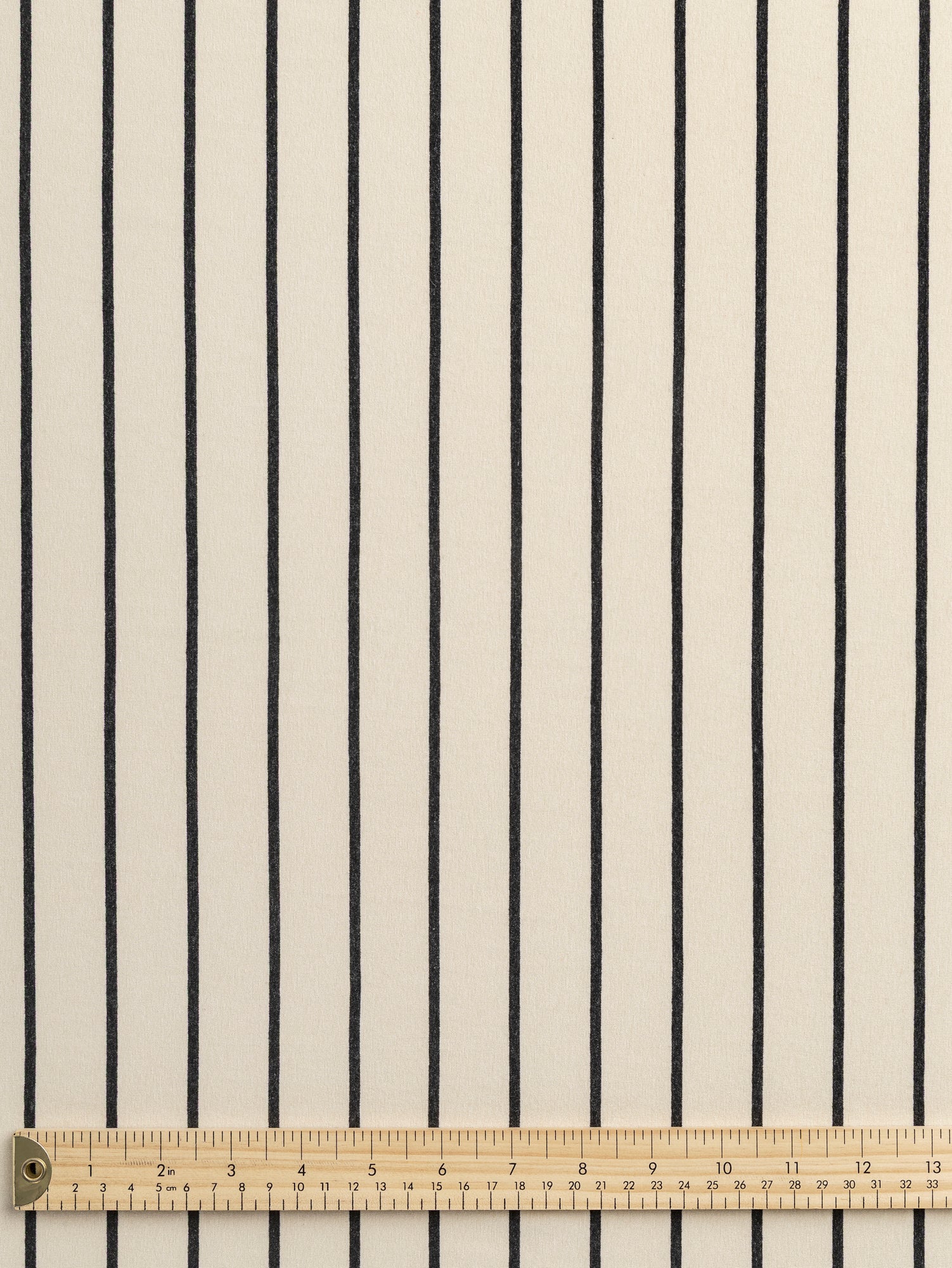 F-VIS286-001-Stripe-EcoVero-Rayon-Spandex-Jersey-Knit-Cream-Charcoal-Core-Fabrics-ruler.JPG