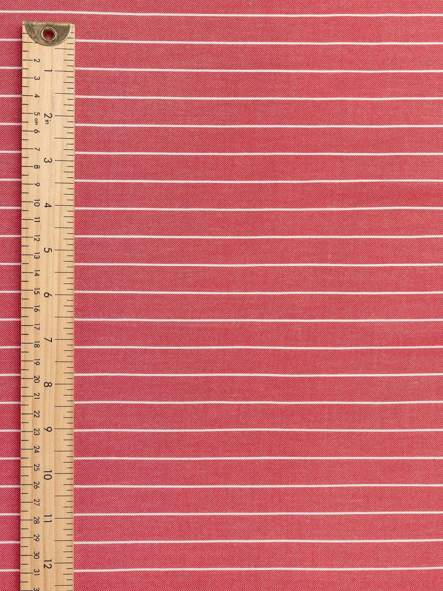 F-DEA186-Stripe-Viscose-Twill-Deadstock-Red-and-White-Core-Fabrics-ruler.webp