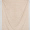 Striped Textured Eco Cotton Blend - Cream + Brown - Swatch