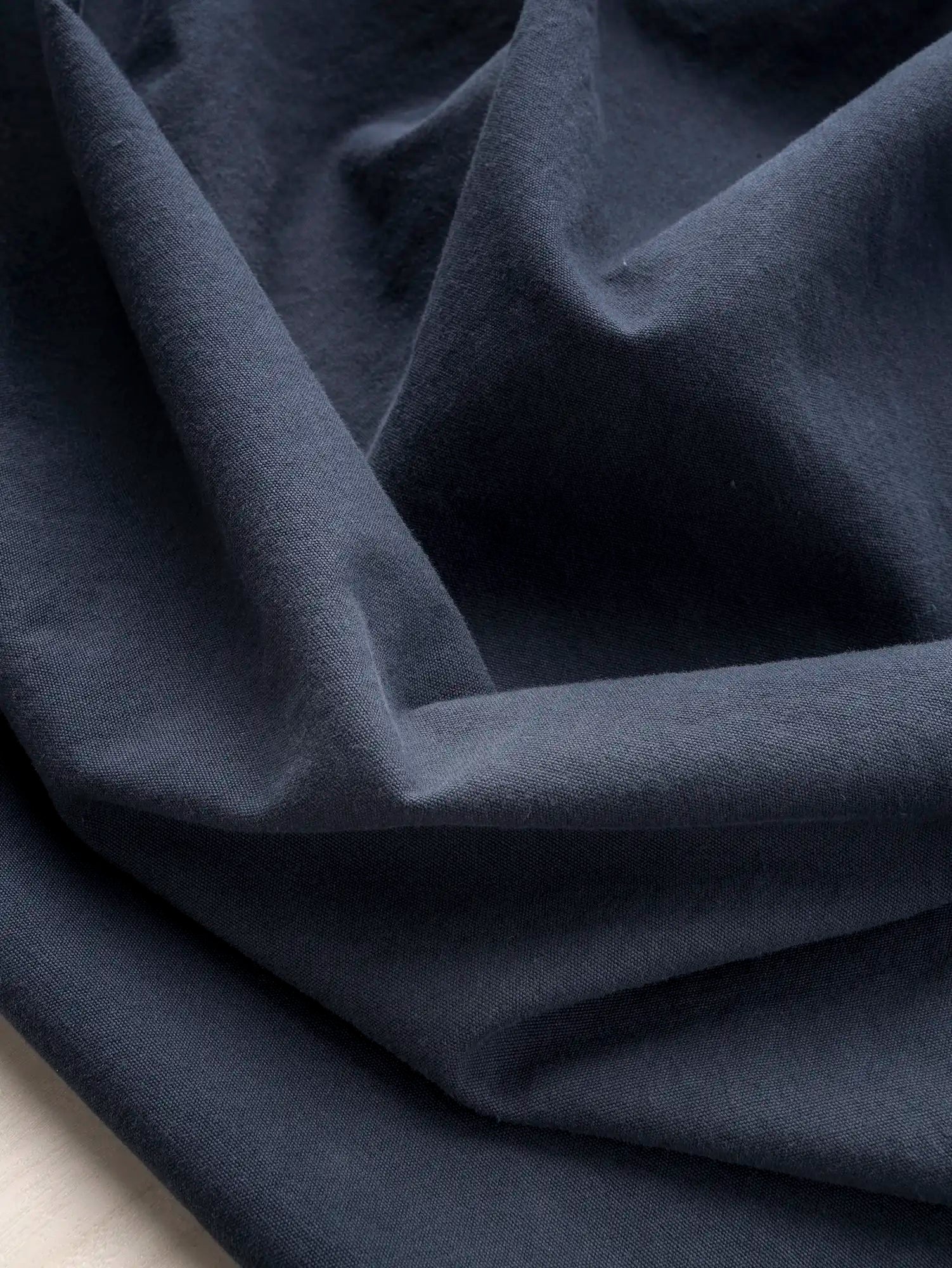 F-COT230-013-Substantial-Organic-Cotton-Broadcloth-Indigo-Core-Fabrics-scrunched.webp