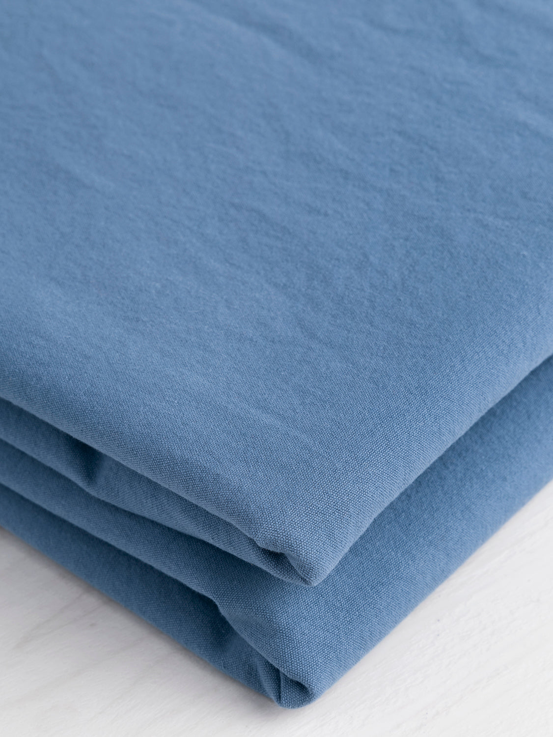 Substantial Organic Cotton Broadcloth - Steel Blue | Core Fabrics