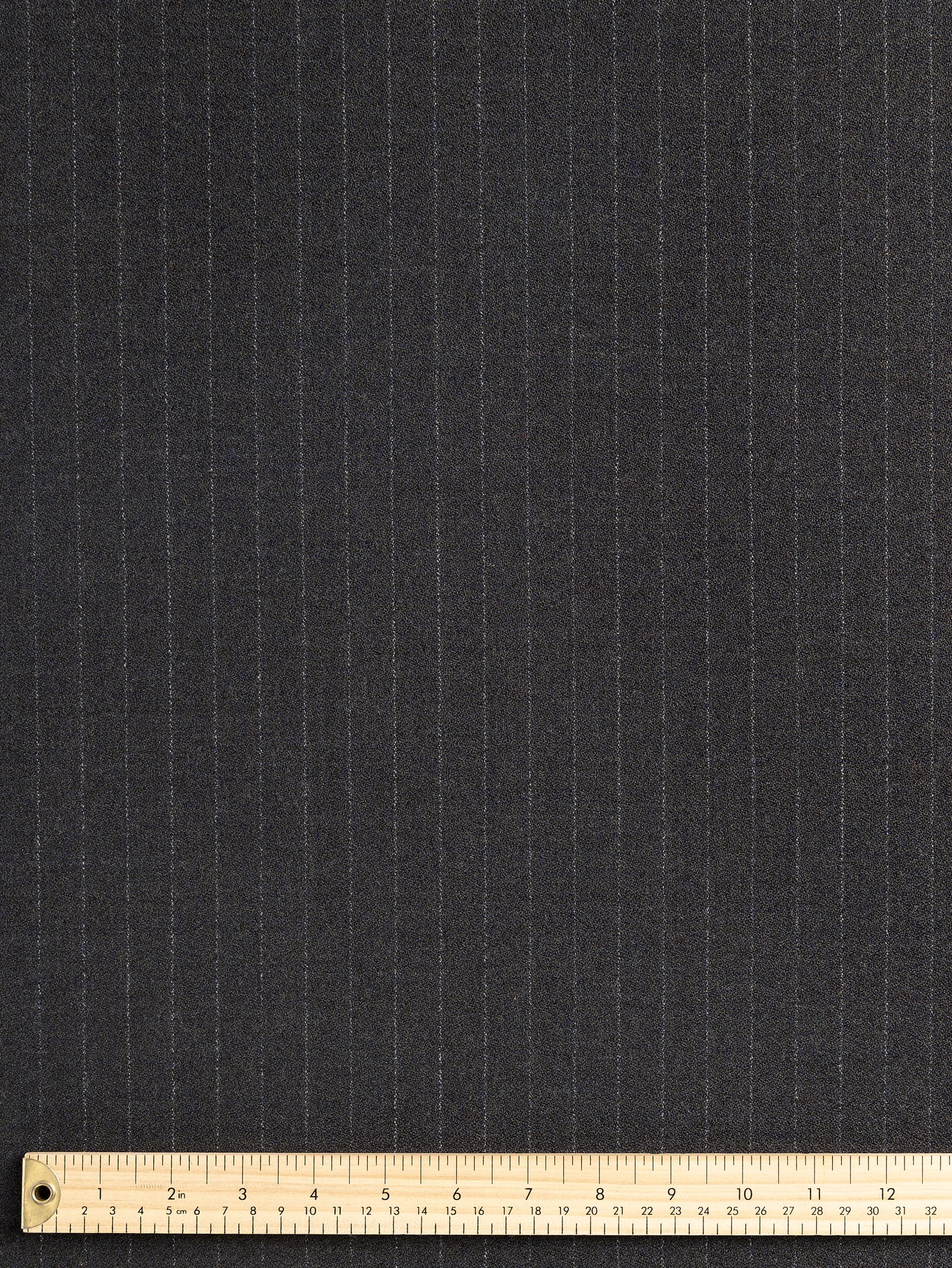 F-WOL103-Subtle-Pinstripe-Italian-Wool-Crepe-Suiting-Deadstock-Pebble-Core-Fabrics-ruler.JPG