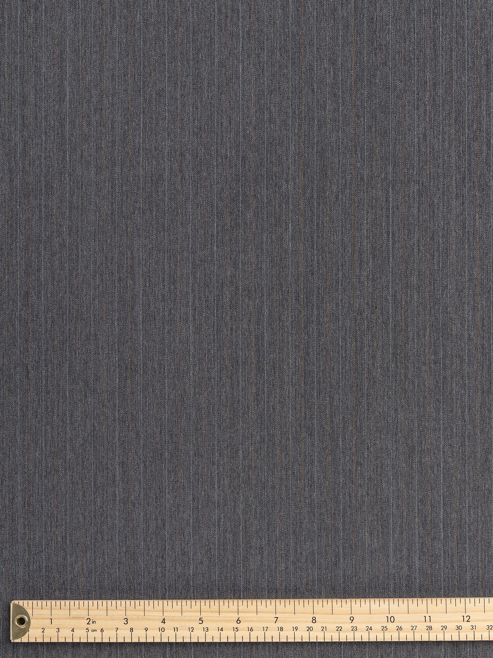 F-WOL100-Subtle-Pinstripe-Italian-Wool-Suiting-Deadstock-Grey-and-Orange-Core-Fabrics-ruler.webp