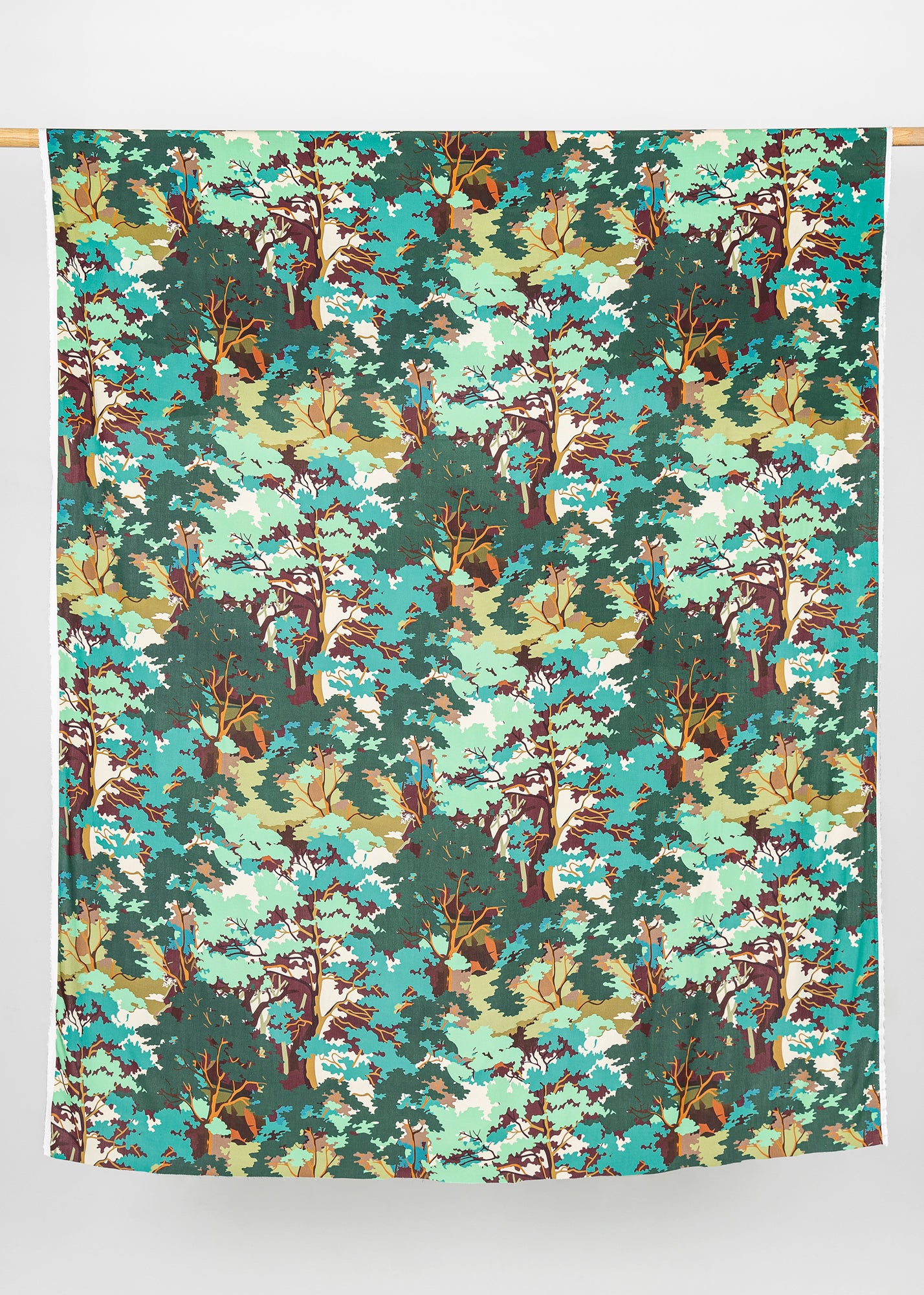 Summer Forest Viscose Print - Cool Tones | Core Fabrics