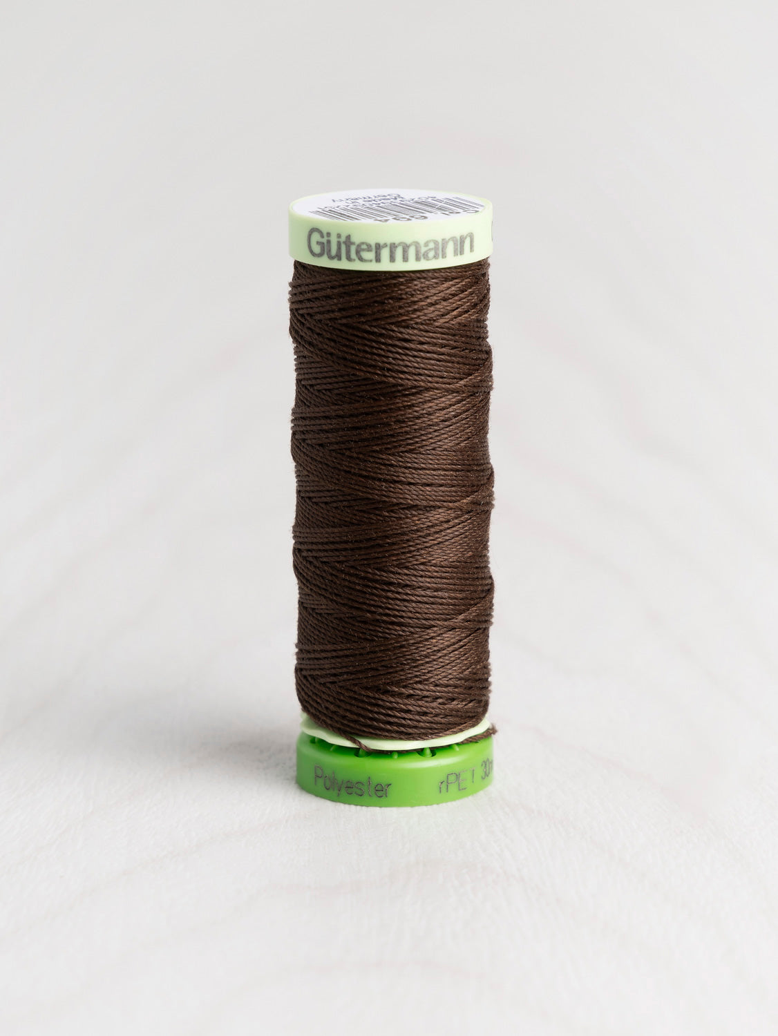 Gütermann rPET Recycled Topstitch Thread - Very Dark Brown 694 | Core Fabrics