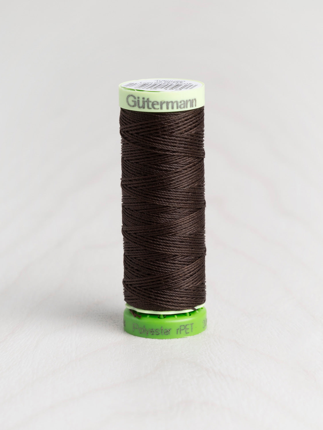 Gütermann rPET Recycled Topstitch Thread - Warm Black 696 | Core Fabrics