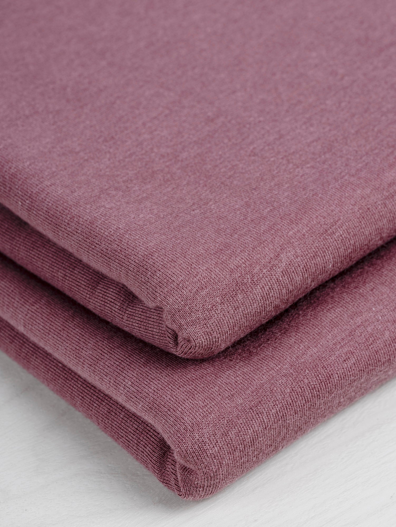 F-TEN014-008-Tencel-Lyocell-Organic-Cotton-Stretch-French-Terry-Rosy-Brown-Core-Fabrics-fold