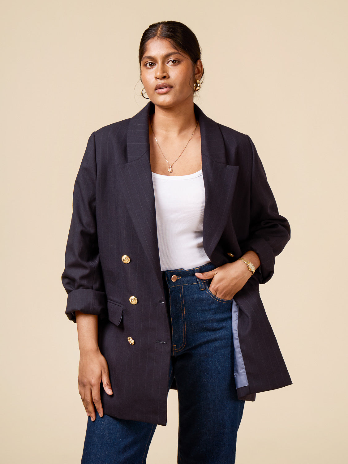 Tereska Soft Blazer Pattern | Front View | Closet Core Patterns